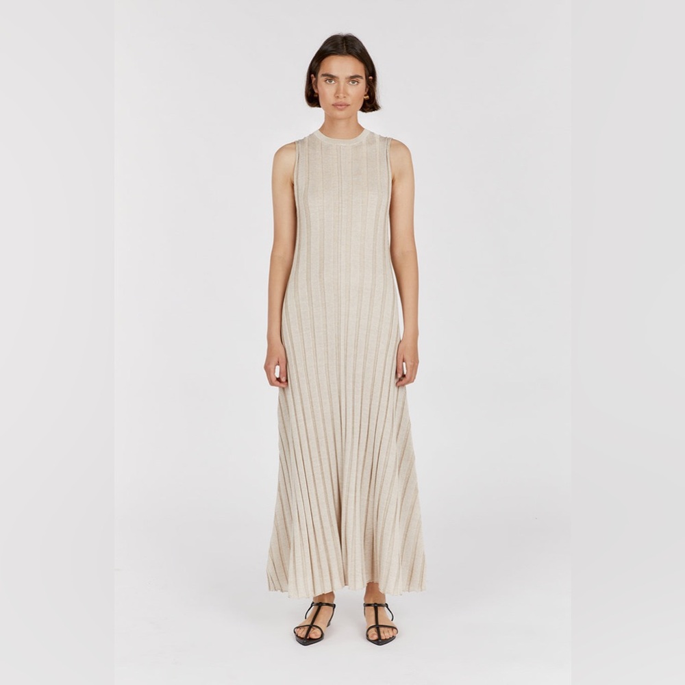 EDEN NATURAL SLEEVELESS MAXI DRESS